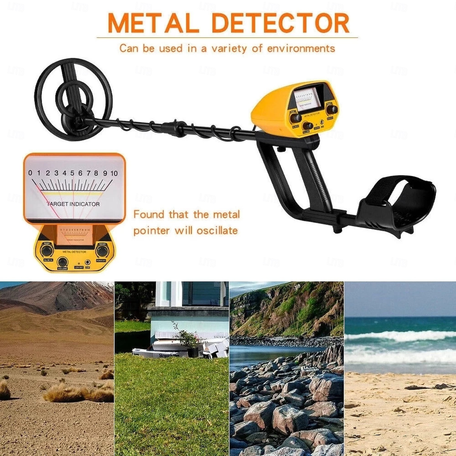 Metal detector professionale per esterni GT-5090 - rilevatore di metalli impermeabile ad alta precisione per oro/argento/rame/ferro con display LCD intelligente &altezza regolabile del 2025 a $145.99 –P4