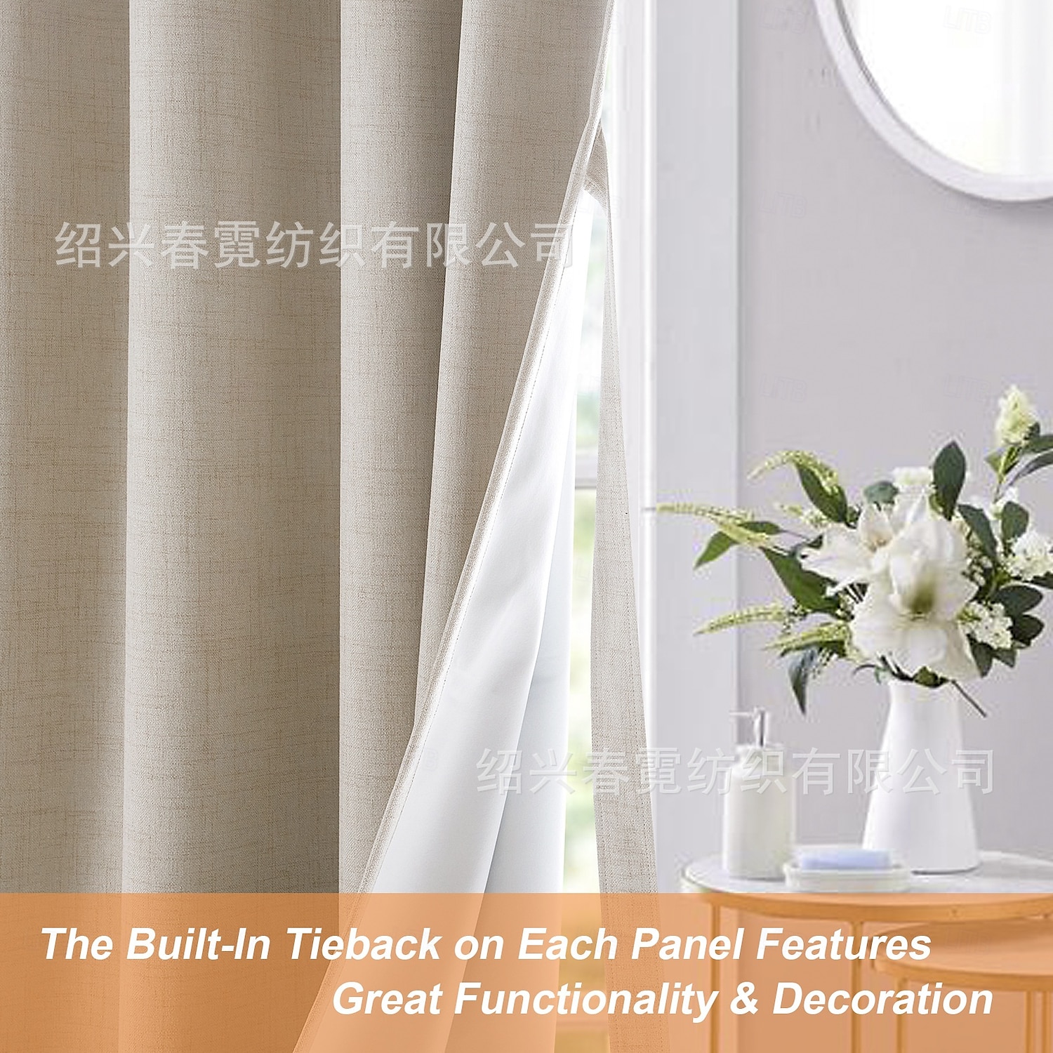 Écran de fenêtre en coton lin de style moderne minimaliste à un panneau pour le salon la chambre la salle à manger le bureau rideau semi-transparent de 2025 ? $31.99 –P13