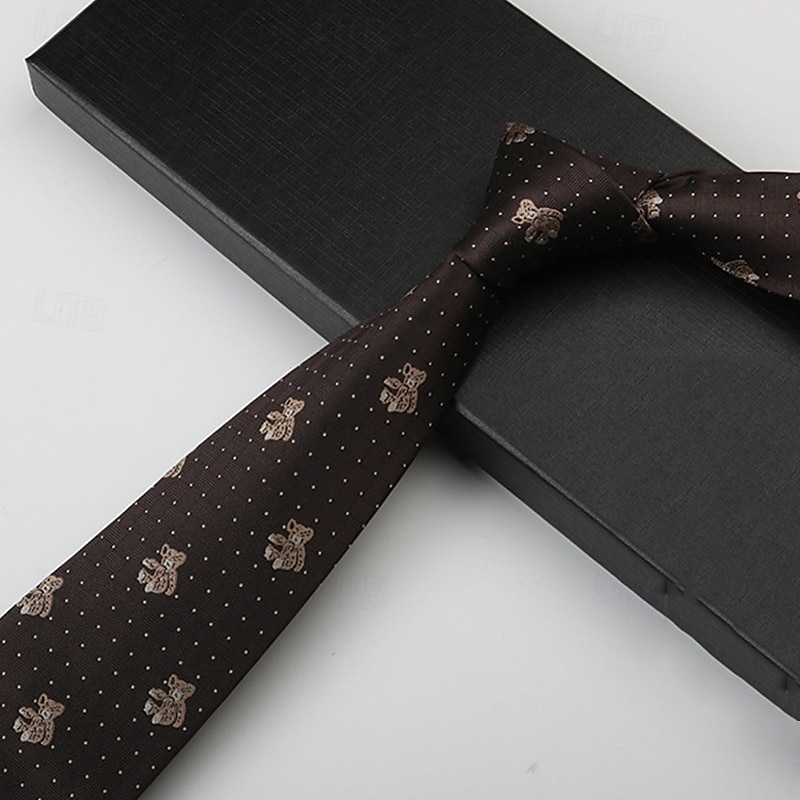 Per uomo Cravatte Moda Affari Jacquard Motivo Ricevimento di matrimonio Abbigliamento quotidiano del 2025 a $5.99 –P5