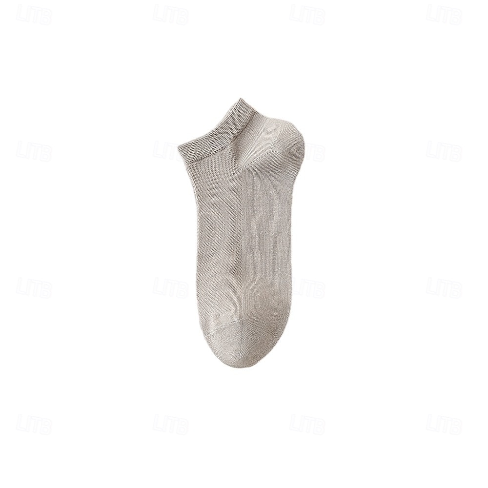 Herren 1 Paar Socken No-Show und Liner-Socken Schwarz Weiß Farbe Einfach Schule Formell Outdoor Dünn Sommer Frühling Herbst Ganzjahres Täglich Lässig 2025 - $3.99 –P18
