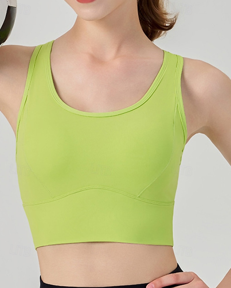 Per donna Reggiseno da tennis Senza Maniche Rete Traspirante Resistente agli urti Tennis Golf Corsa Il giro Tinta unita Nero Bianco Rosa Abbigliamento da tennis del 2025 a $19.19 –P7