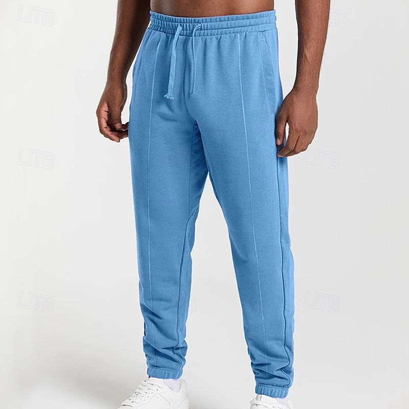 Herren Jogginghose Hose Kordelzug Tasche Elastischer Bund Einfach Komfort Atmungsaktiv Täglich Outdoor Ferien Urlaub Mode Blau Schwarz Mikroelastisch 2026 - $22.99 –P21