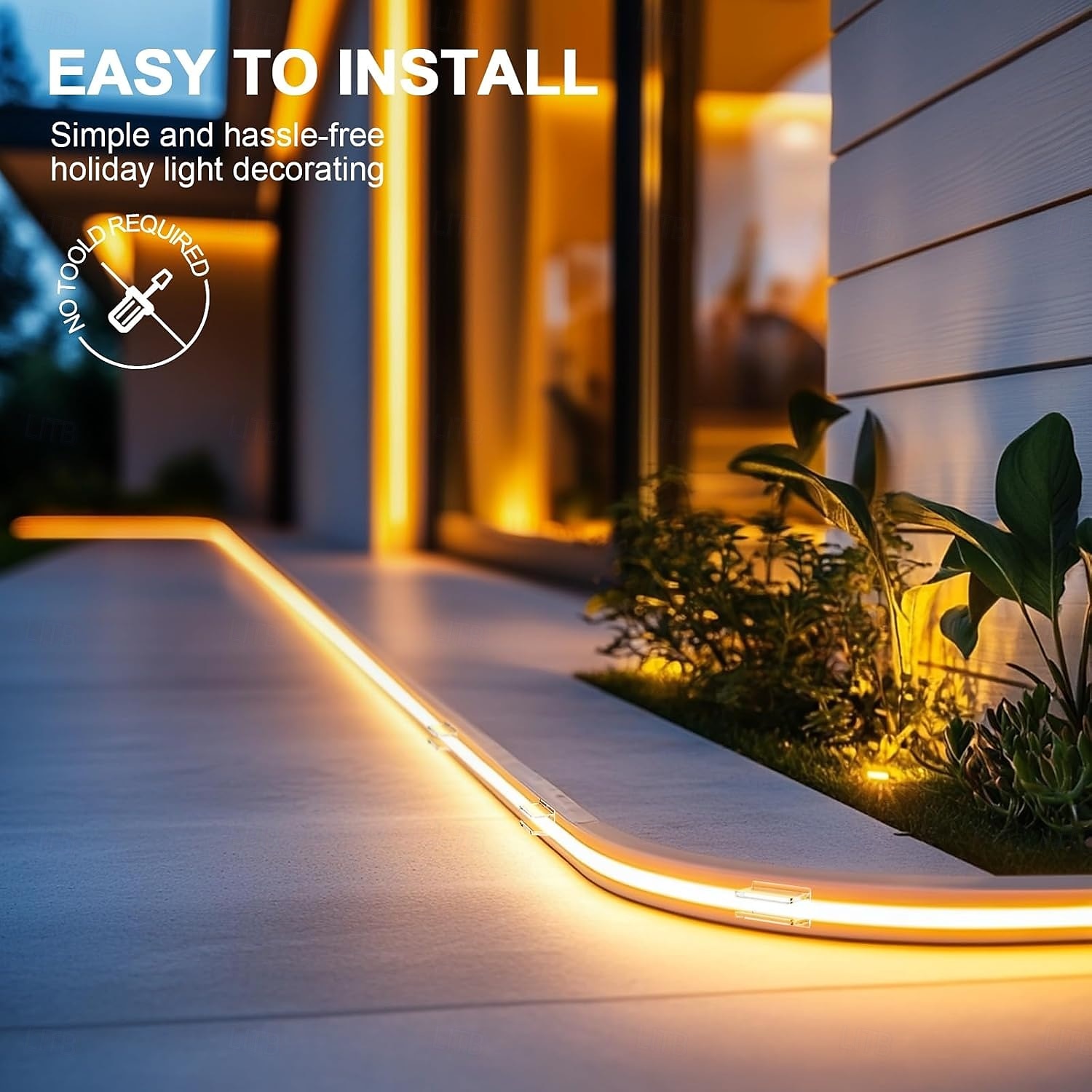 20 st. neonljusklämmor för montering av genomskinliga, vattentäta LED-remsor - självhäftande väggfäste för GoVee och andra neon-LED-remsor 2025 - $17.99 –P7