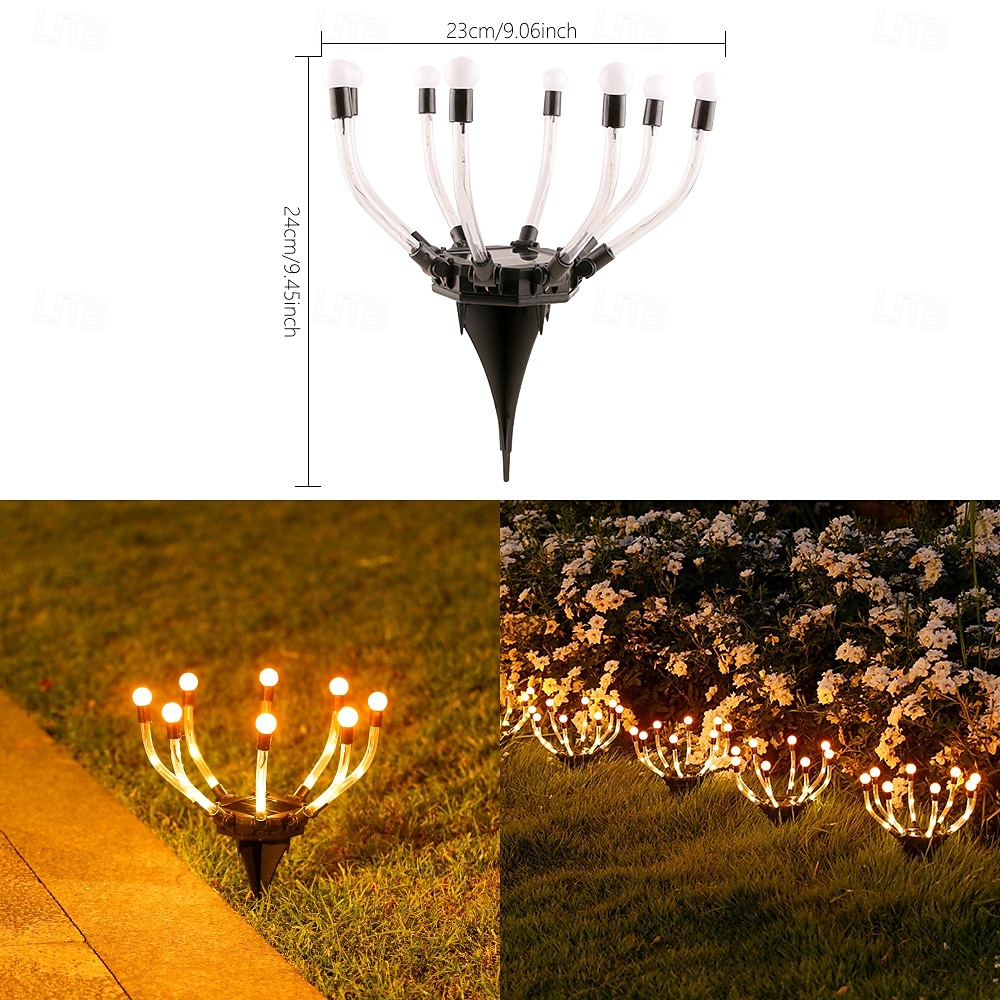1pc solaire luciole chemin lumières souterrain lumière extérieure cour chemin cour jardin camping paysage décoratif paysage lumière de 2025 ? $16.49 –P9