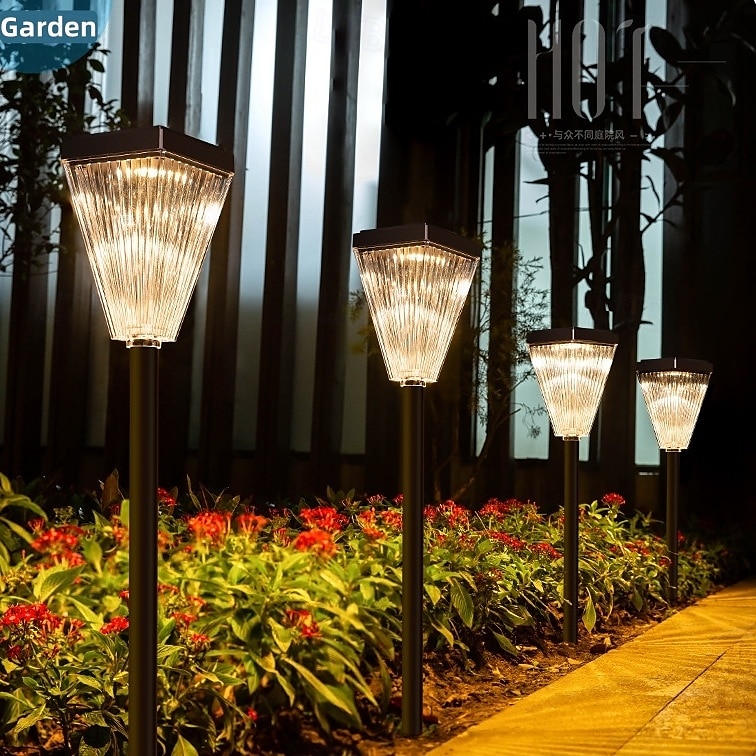 Solar Pathway Lights for Outside Super Bright Solar Driveway Lights Outdoor Waterproof Auto On/Off Solar Garden Fence Lights Solar Powered Post Landscape Decor Lighting for Path Yard Walkway 2025 - $32.99 –P9