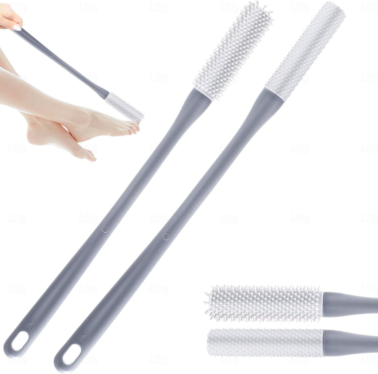 Toe Cleaning Brush, Toe Gap Cleaning Brush Long Handle,Silicone Foot Scrubber for Shower,Feet Cleaner Scrub Foot Care for Seniors,Elderly, Men and Women 2025 - $9.99 –P12