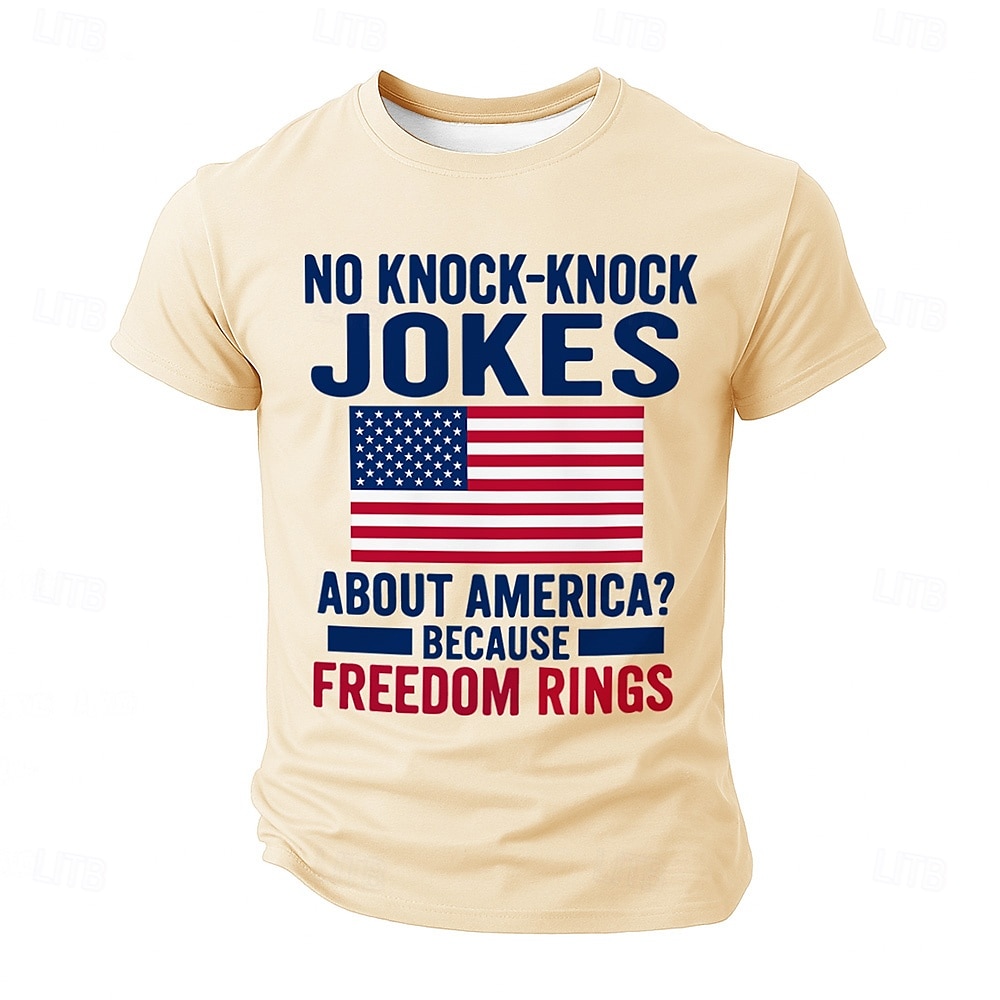 Patriotic T Shirts For Men Local Egg T Shirt Short Sleeve T shirt 3D Print Crew Neck Shirt Military Funny Political T Shirt Street Casual Daily Black Blue Green Summer Spring Clothing Apparel S M L 2025 - $17.99 –P6