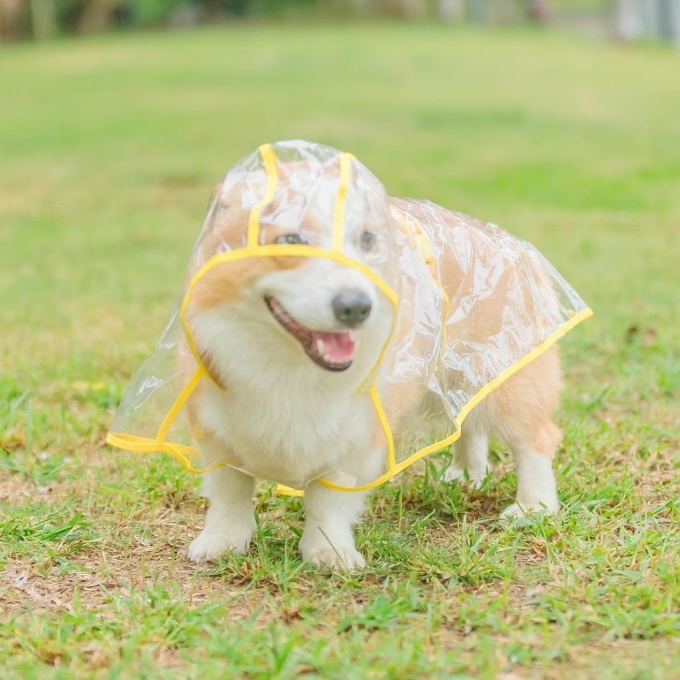 2025年 ペット犬用レインコート防水ジャケット犬用レインポンチョポータブルレインコート通気性軽量通気性軽量小型中型犬に適しています コレクション – $25.99 –P12