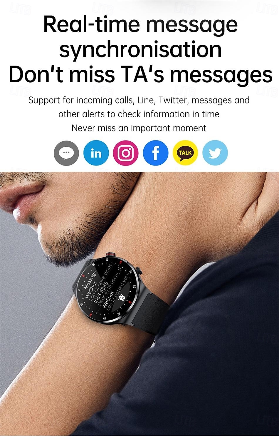 Smart Watch 1.28'' Fitness Tracker Bluetooth Calling Smartwatch with Pedometer Sleep Monitor Waterproof IP67 for Android iOS Men Women 46mm 2025 - $44.99 –P9