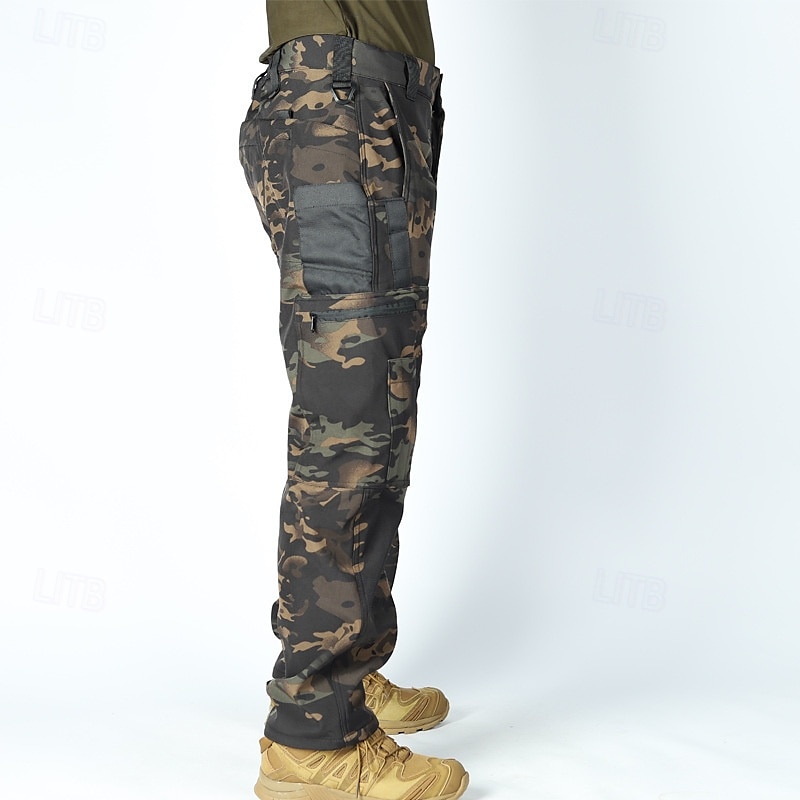 Men's Cargo Pants Tactical Pants Trousers Buttons Multi Pocket Plain Wearable Outdoor Daily Camping & Hiking Fashion Classic Black Camouflage 2025 - $31.99 –P7