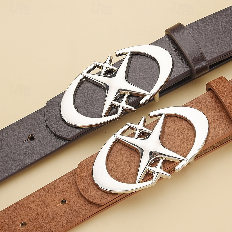 Homme Ceinture Ceinture Taille Noir Blanche Alliage Durable Ajustable Uni Extérieur Quotidien de 2025 ? $5.49 –P3
