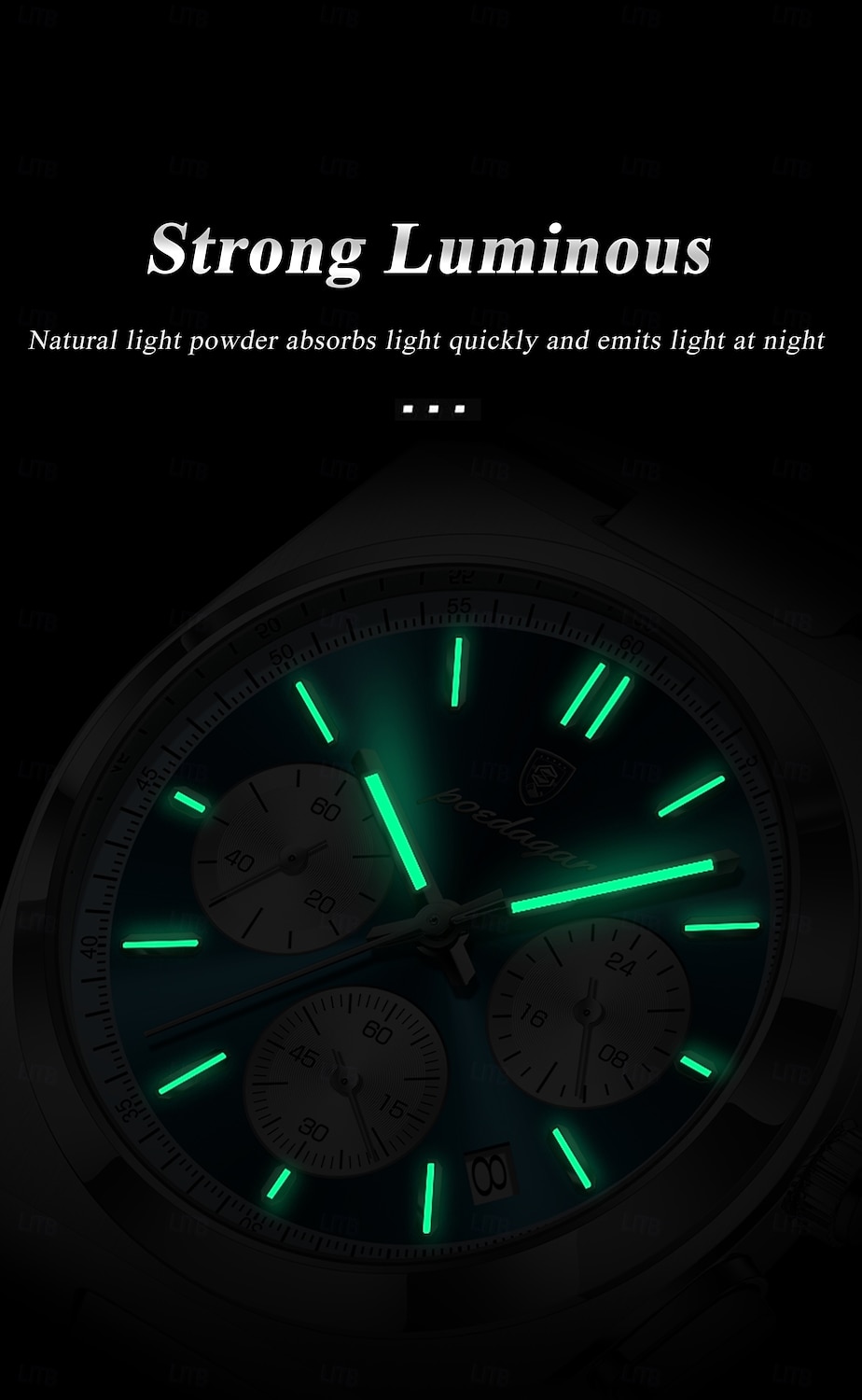 2026年 メンズクォーツウォッチ ビジネス 発光 日付 防水 レザー ストラップウォッチ  コレクション – $38.99 –P10