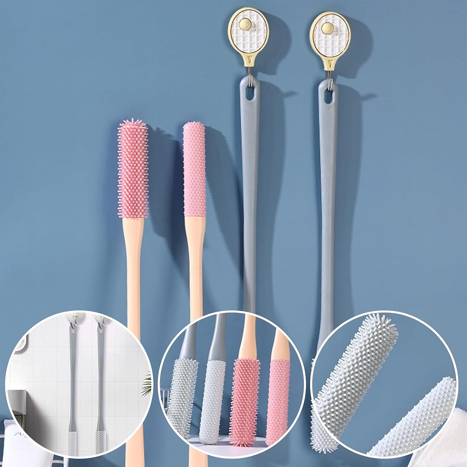 Toe Cleaning Brush, Toe Gap Cleaning Brush Long Handle,Silicone Foot Scrubber for Shower,Feet Cleaner Scrub Foot Care for Seniors,Elderly, Men and Women 2025 - $9.99 –P4