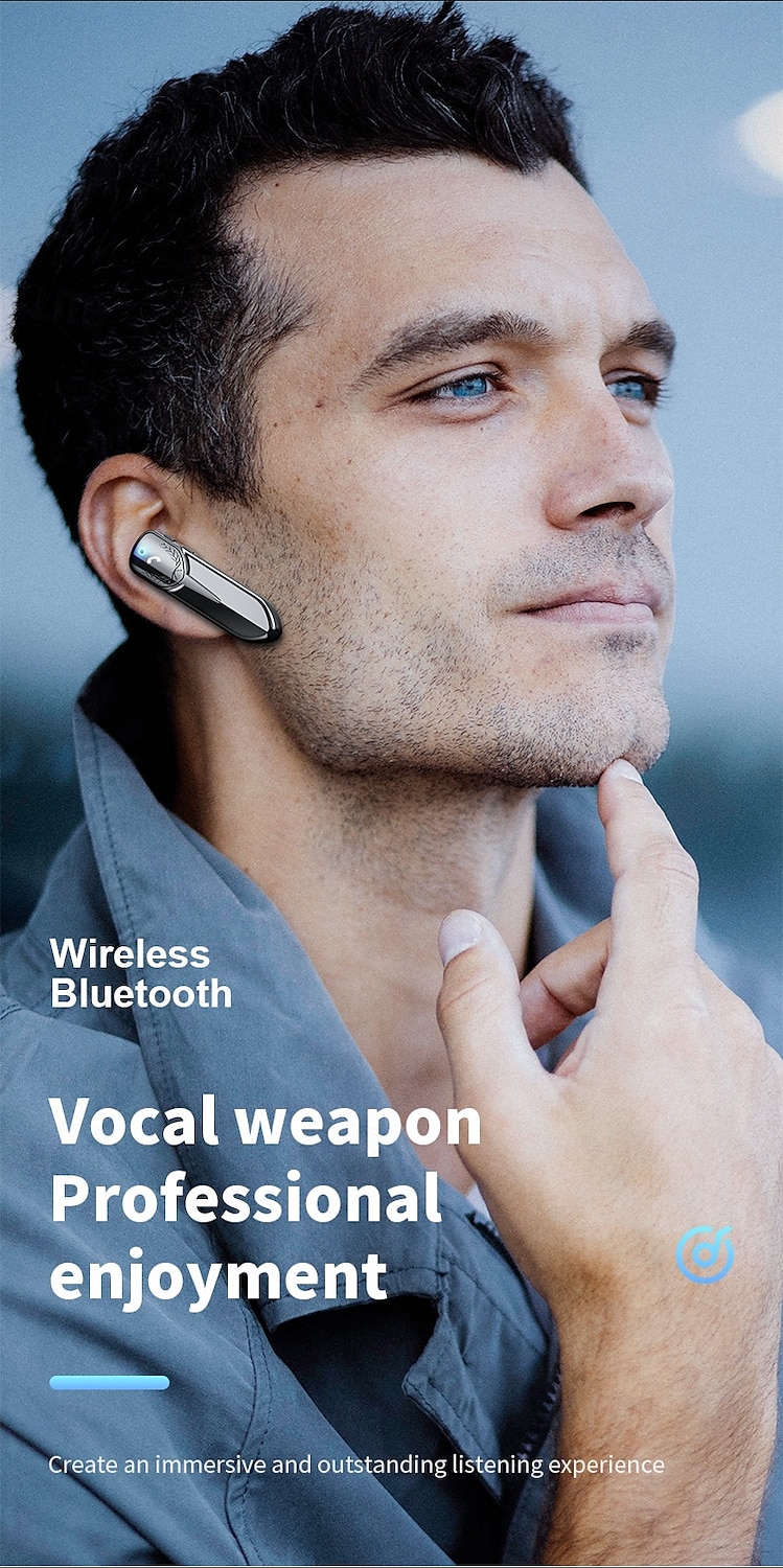 M81 Bluetooth 5.2 TWS Wireless Headset with Mic – HD Noise Cancelling, Long Battery Life, Dual Device Connection, Ergonomic In-Ear Earbud for Driving/Work/Calls 2025 - $23.99 –P4