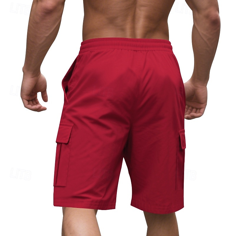 Per uomo Pantaloncini cargo Shorts Pantaloncini Estivi Coulisse Elastico in vita Multi-tasche Semplice Comodità Indossabile Lunghezza al ginocchio All'aperto Sport Quotidiano Moda Casual Nero Giallo del 2025 a $17.99 –P14