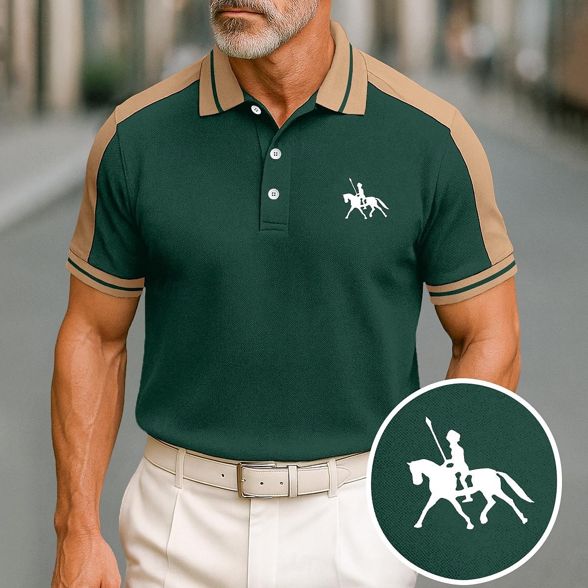 Men's Cotton Polo Shirt Golf Shirt Casual Holiday Lapel Short Sleeve Fashion Basic Color Block Patchwork Summer Regular Fit Black Wine Navy Blue Green Gray Light Blue Cotton Polo Shirt 2025 - $22.99 –P8