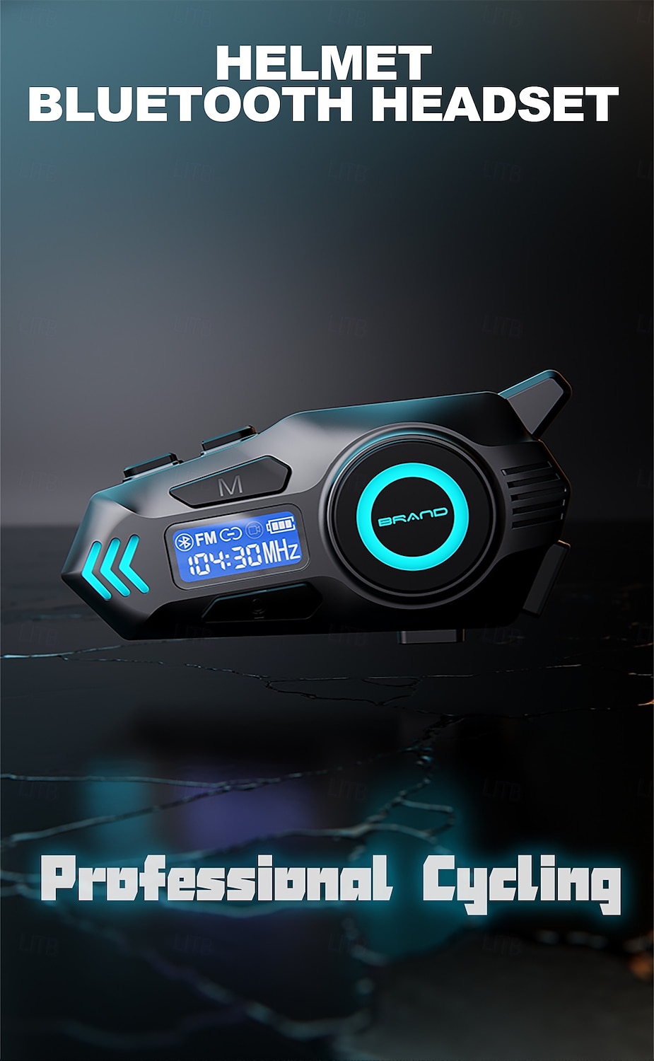 K09 Helmet Bluetooth Earphones with Real-Time Intercom, FM Radio, Noise Reduction, IPX8 Waterproof, Long Battery for Motorcycle Riding 2025 - $41.99 –P1
