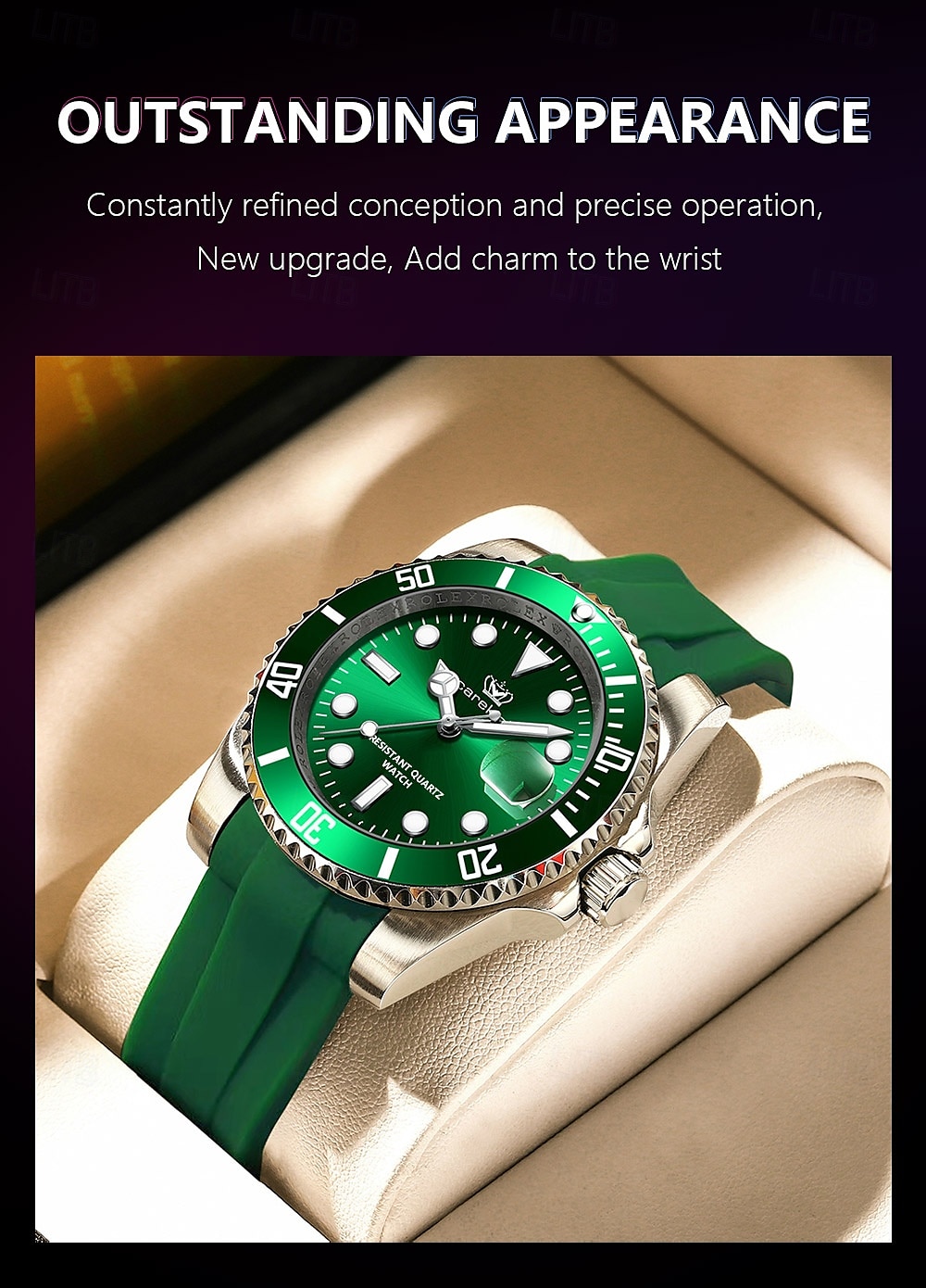 901 Casual Men's Watch – Luminous Waterproof Wristwatch with Soft Silicone Strap and Date Display 2025 - $39.99 –P2