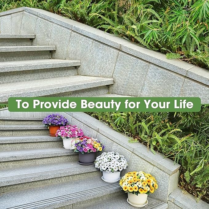 12 חבילות פרחים מלאכותיים לקישוט חוץ פרחי משי חינניים מזויפים צמחים מלאכותיים עמידים בפני UV לקיץ גינה מרפסת חלון חדר עיצוב הבית צהוב 2026 - $35.99 –P11