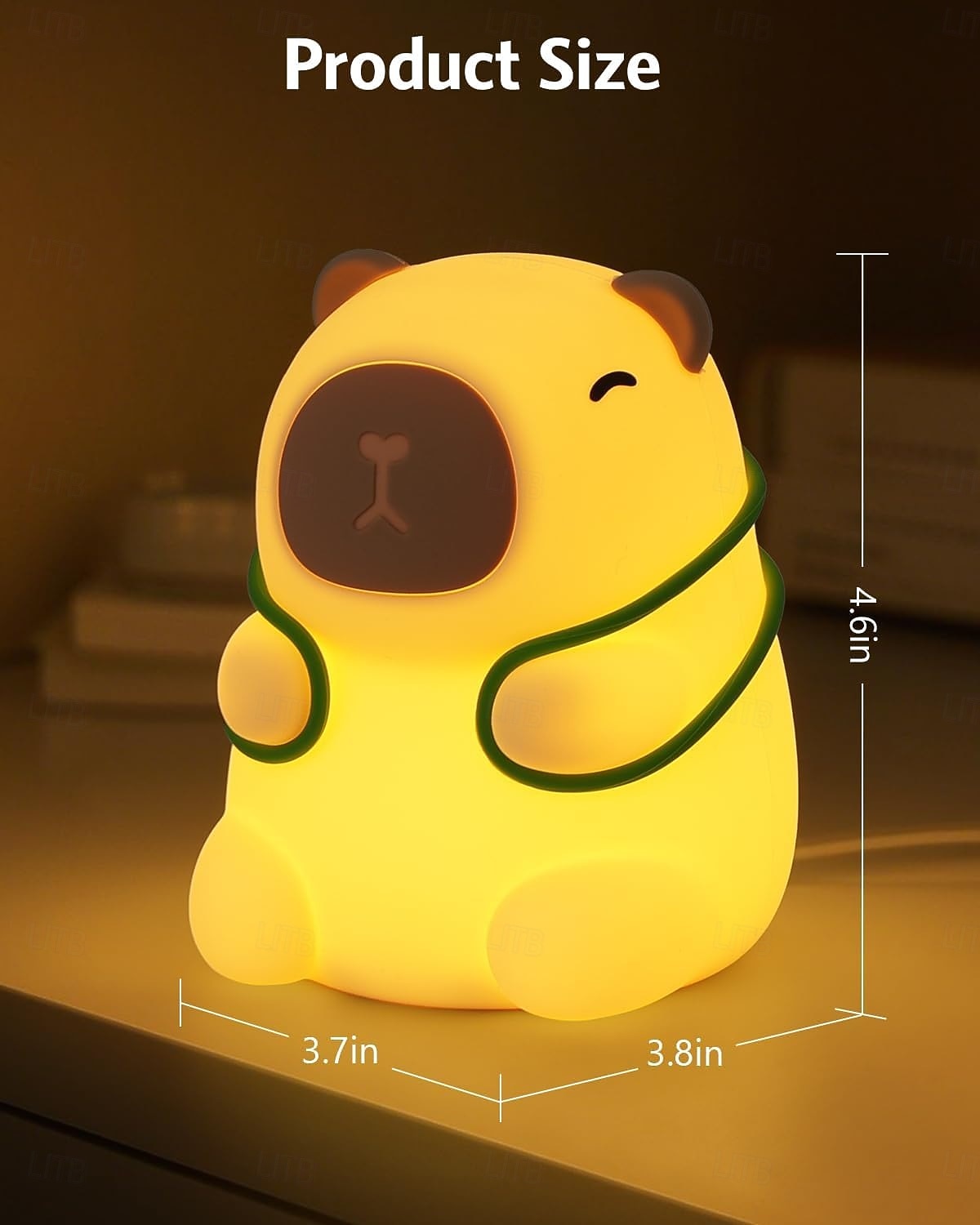 Cute Animal Night Light LED Silicone Squishy Animal Lamp for Kids Ideal Nightlight for Nursery  for Boys and Girls  Fun Room Decor  Soft and Safe Breastfeeding Light (Panda/Capybara/Dog/Duck/Dinosaur) 2026 - $17.99 –P11