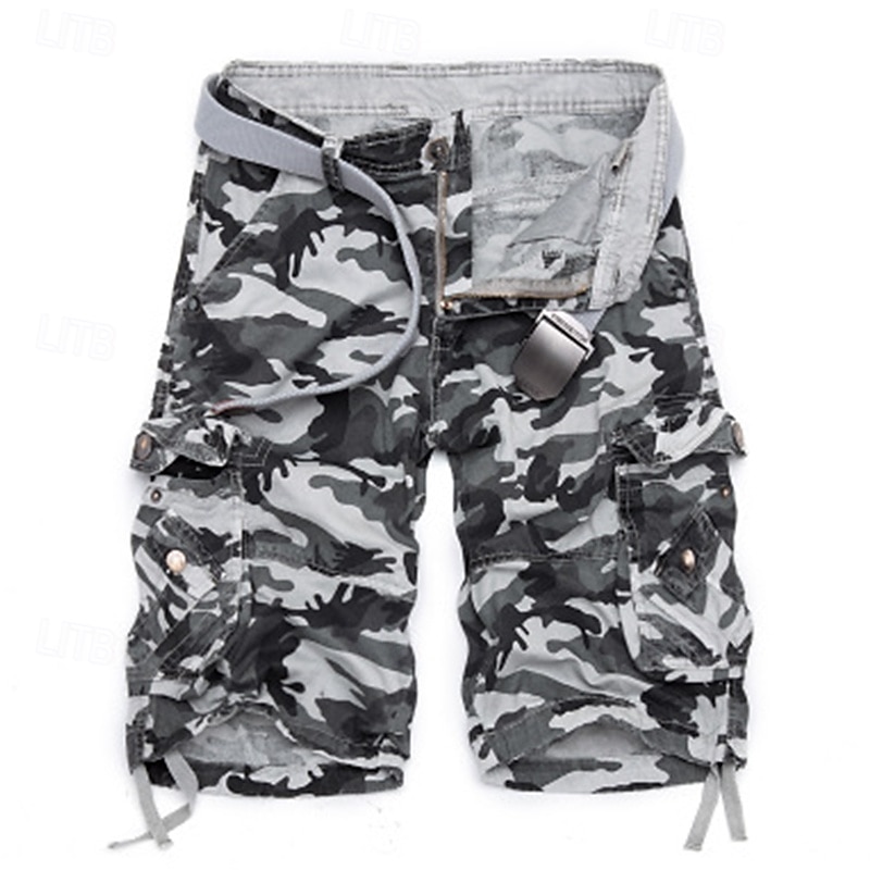 Per uomo Pantaloncini cargo Pantaloncini da esterno Bermuda Pantaloncini da Escursionismo Multi-tasche Gamba Dritta Mimetico Traspirante Indossabile Lunghezza al ginocchio All'aperto Casuale del 2026 a $32.99 –P8