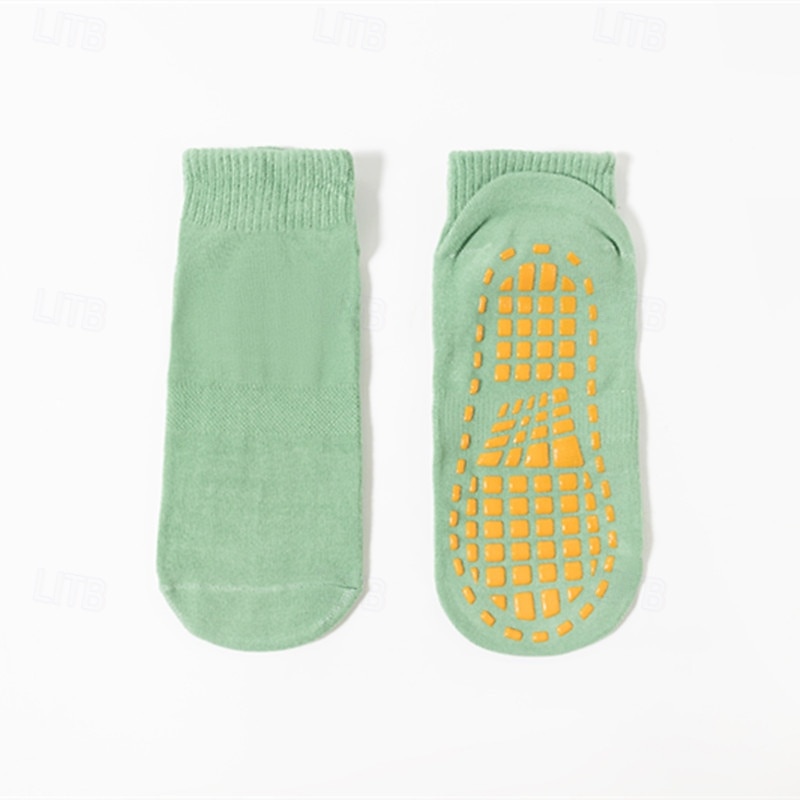 4 Paar Grip-Pilates-Socken für Damen, rutschfeste Yoga-Sportsocken, atmungsaktive Trampolin-Grip-Socken für Kinder und Erwachsene, Baby-Bodensocken mit Silikon-Grip für Tanz, Zuhause, Fitnessstudio, 2025 - $9.99 –P16