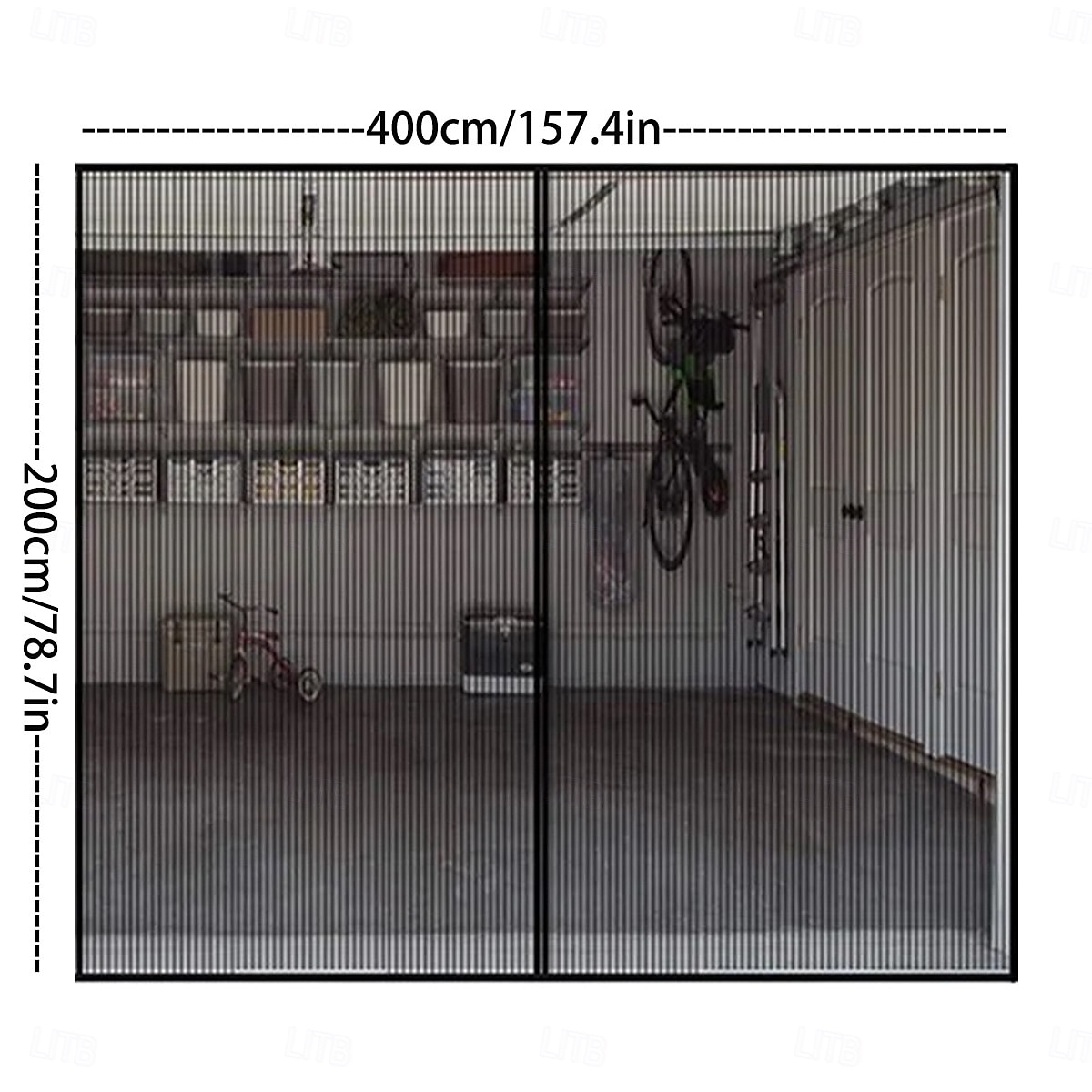 Garage Magnetic Screen Door Garage Door Screen Magnetic Closure Fiberglass Garage Screen Doors for Car Garage Pull Down for Patio, Porch, Window to Keep Bugs Out 2025 - $22.99 –P2