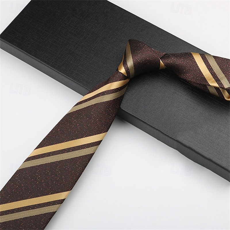 Herr Slipsar Mode Affär Jacquard Geometrisk Bröllopsfest Dagliga kläder 2025 - $5.99 –P2
