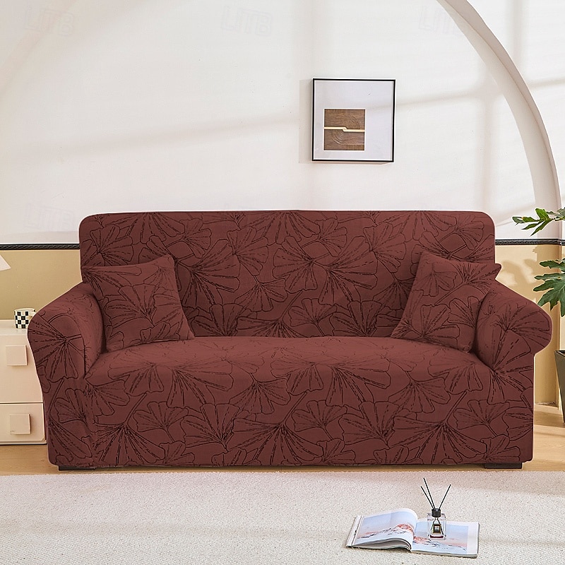 Capa elástica para sofá em tecido jacquard, capa elástica para sofá secional em formato de L, capa de canto para sala de estar, 1/2/3/4 lugares de 2025 por $37.99 –P7