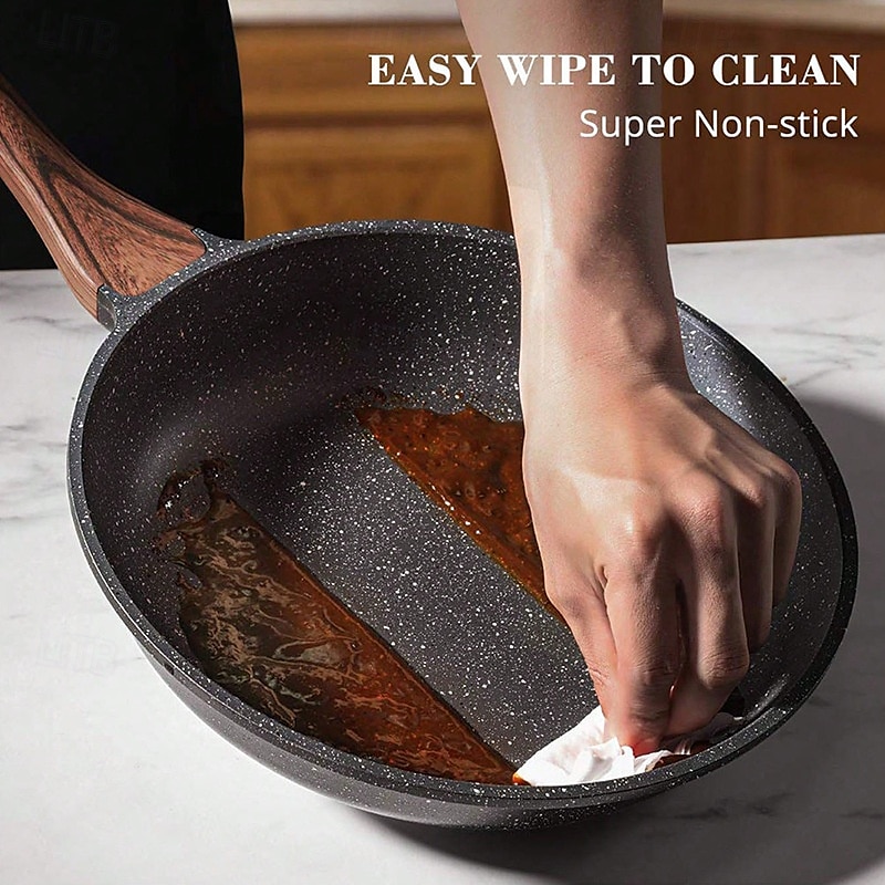 Nonstick Frying Pan Skillet, Granite Coating Omelette Pan, Healthy Stone Cookware Chef's Pan, PFOA Free 2025 - $25.99 –P2