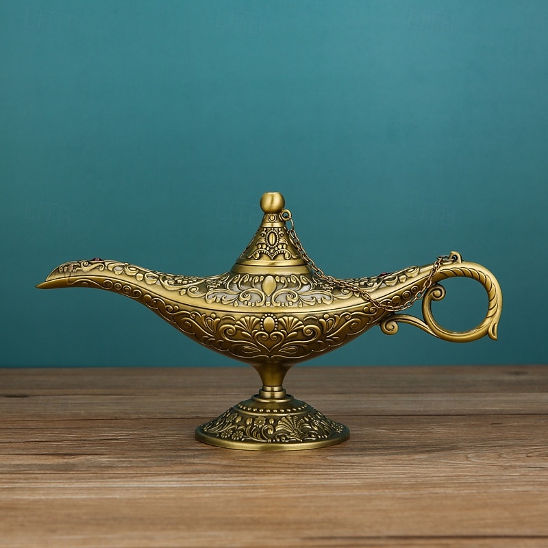 Lampada di Aladino vintage, statuetta da 21 cm in stile europeo, decorazione russa per la casa, regalo di inaugurazione della casa, elegante regalo di artigianato artistico. del 2026 a $26.99 –P6