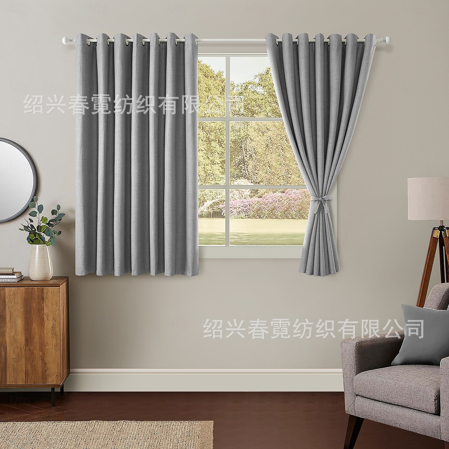 Écran de fenêtre en coton lin de style moderne minimaliste à un panneau pour le salon la chambre la salle à manger le bureau rideau semi-transparent de 2025 ? $31.99 –P9