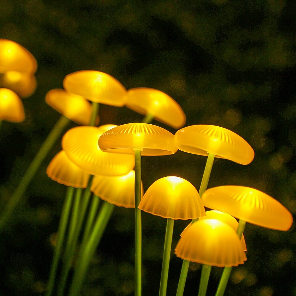 2 τεμάχια ηλιακό φως μανιταριών για μονοπάτι εξωτερικού χώρου, φως γκαζόν, αδιάβροχο, φως κήπου, σπίτι, αυλή, κάμπινγκ, διακοπές, διακόσμηση τοπίου, φως 2026 - $30.99 –P5