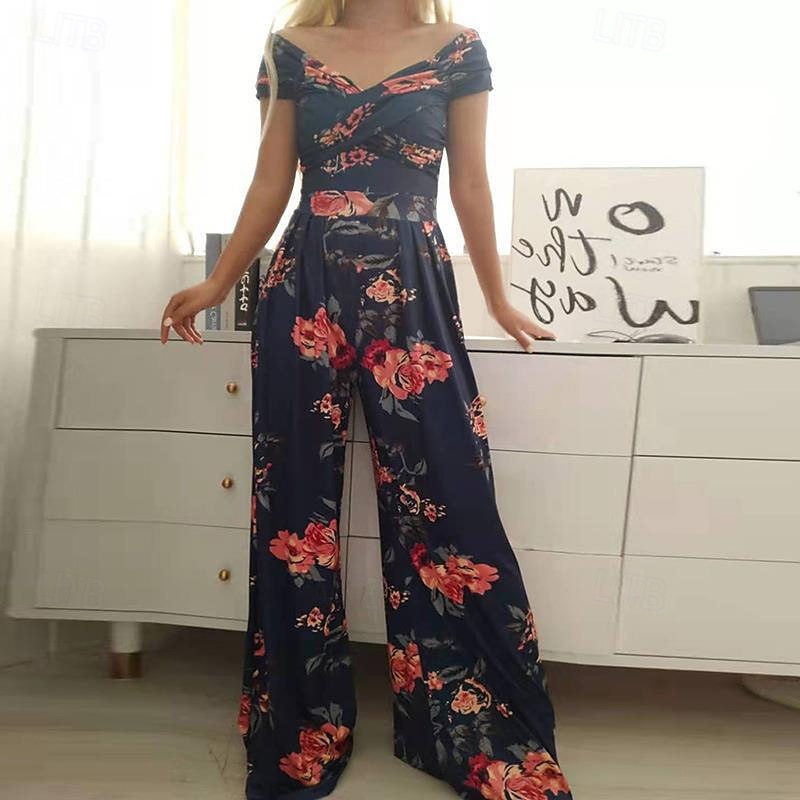 Damen Normal Overall Streetwear Einfarbig Ärmellos Schulterfrei Druck Straße Täglich Normale Passform Schwarz Weiß Rote Sommer 2026 - $25.99 –P2