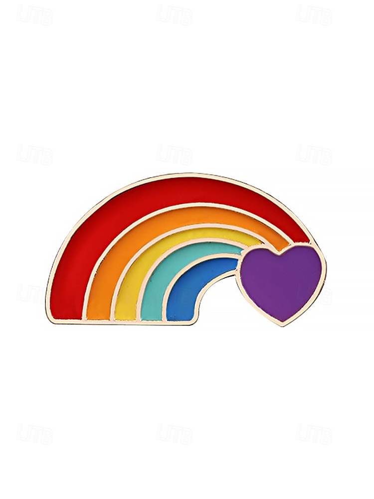 HBTQ+ regnbågsemaljpin - pridemärkeskollektion för jackor, ryggsäckar och hattar, unisex färgglada accessoarer, perfekt för prideparader, festivaler och HBTQ-evenemang 2025 - $7.99 –P6