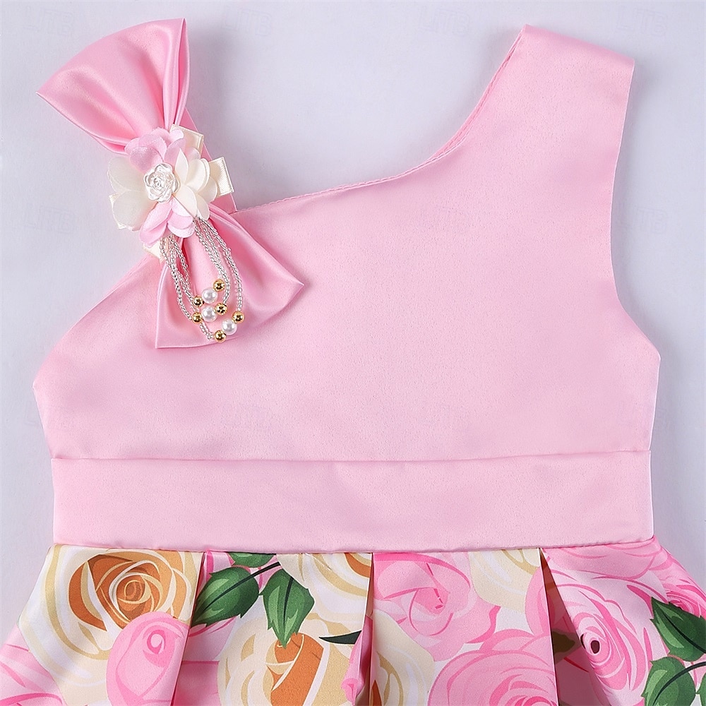 Kids Girls' Party Dress Graphic Sleeveless Performance Special Occasion Princess Polyester Party Dress Summer Spring kids Multicolor Yellow Light Green 2025 - $32.99 –P6