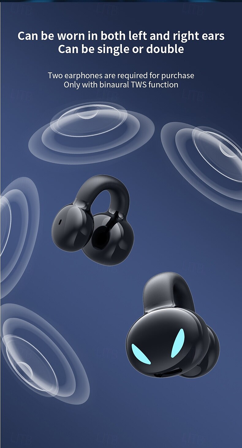 2025年 オープンイヤーワイヤレスBluetoothヘッドセット – イヤークリップデザイン、軽量で快適なフィット感、Bluetooth 5.3 ドライビング、スポーツ、日常使用に最適  コレクション – $20.99 –P10