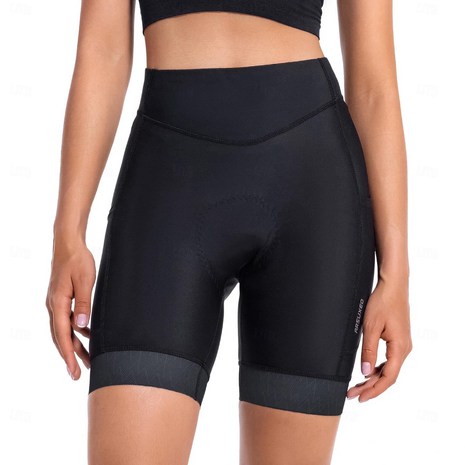 Arsuxeo Dam Ensfärgat Cykelvägshorts Undershorts till cykling Cykelbyxor Cykel Shorts Trikåer Formpassad Bergscykling Vägcykling sporter Svettavvisande Bekväm Skyddande Elastisk Svart Mörkblå Kläder 2025 - $30.99 –P1