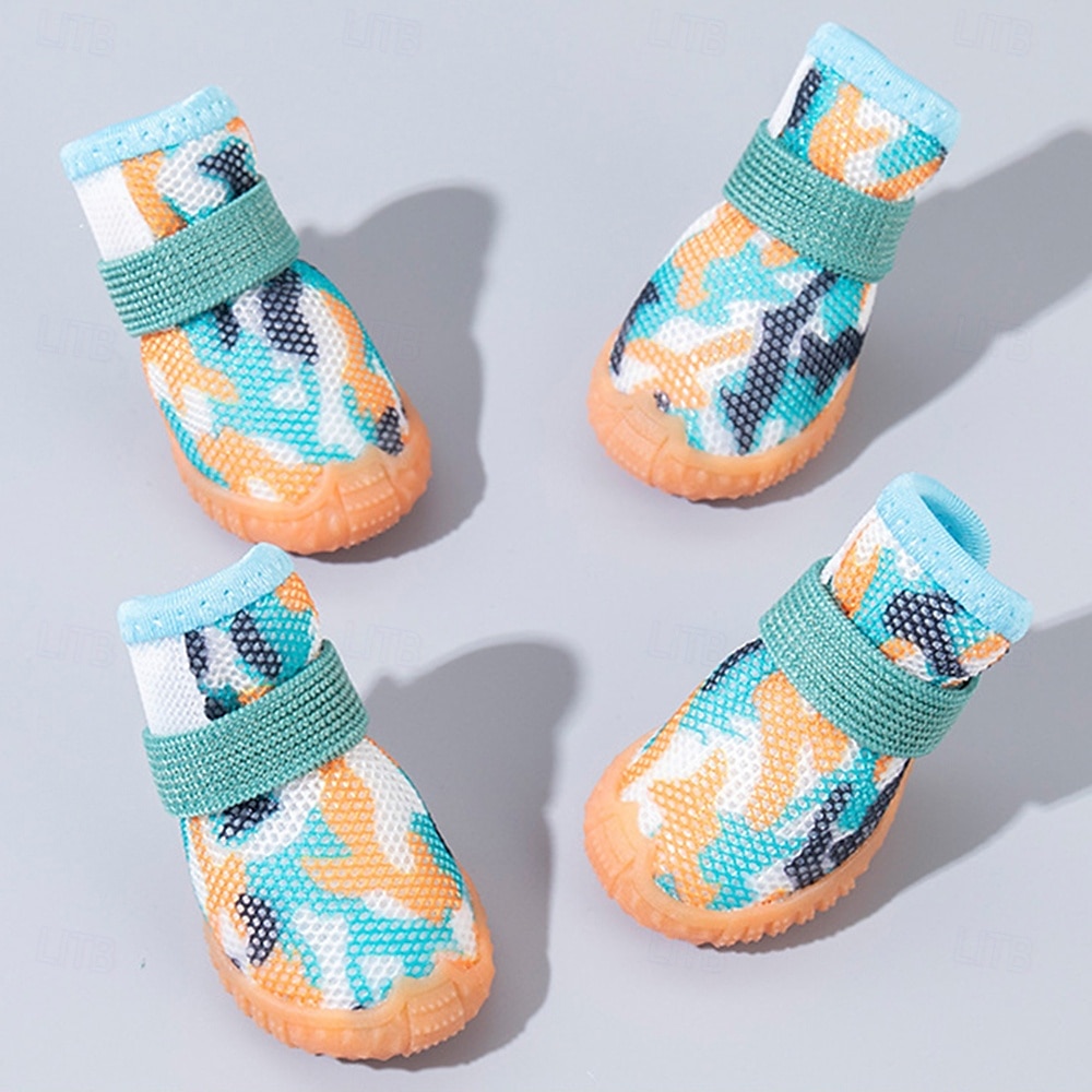 buty dla psów dużych małych średnich psów - oddychające buty dla psów na lato, gorący chodnik, ochraniacze na łapy do spacerów na świeżym powietrzu, zimowy śnieg, antypoślizgowe gumowe buty dla psów 2025 - $20.99 –P10