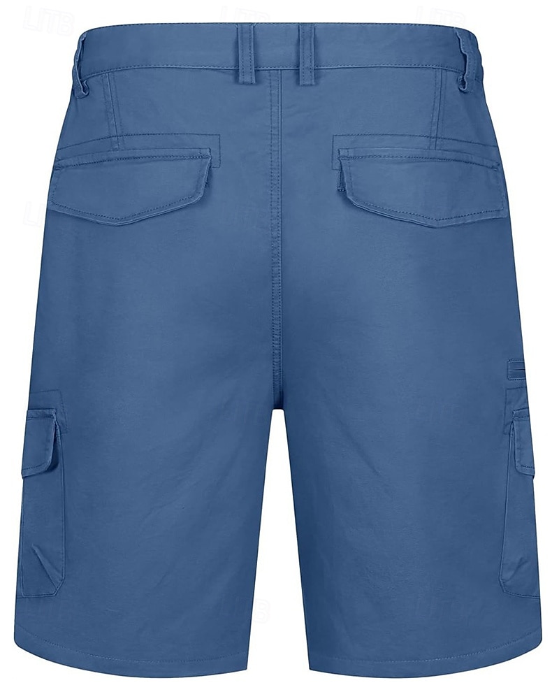 Per uomo Pantaloncini cargo Shorts Pantaloncini Estivi Elastico in vita Multi-tasche Tasca con Patta Semplice Comodità Indossabile Lunghezza al ginocchio All'aperto Sport Quotidiano Moda Casual Nero del 2025 a $40.99 –P11