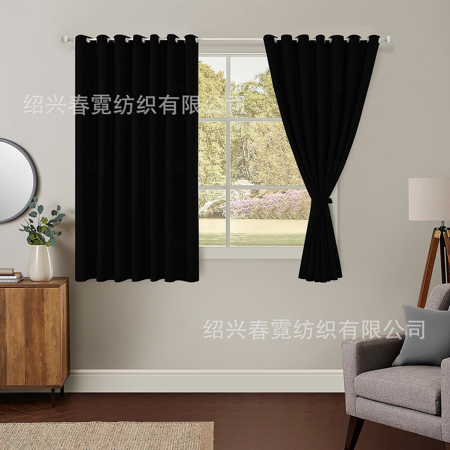 Écran de fenêtre en coton lin de style moderne minimaliste à un panneau pour le salon la chambre la salle à manger le bureau rideau semi-transparent de 2025 ? $31.99 –P3