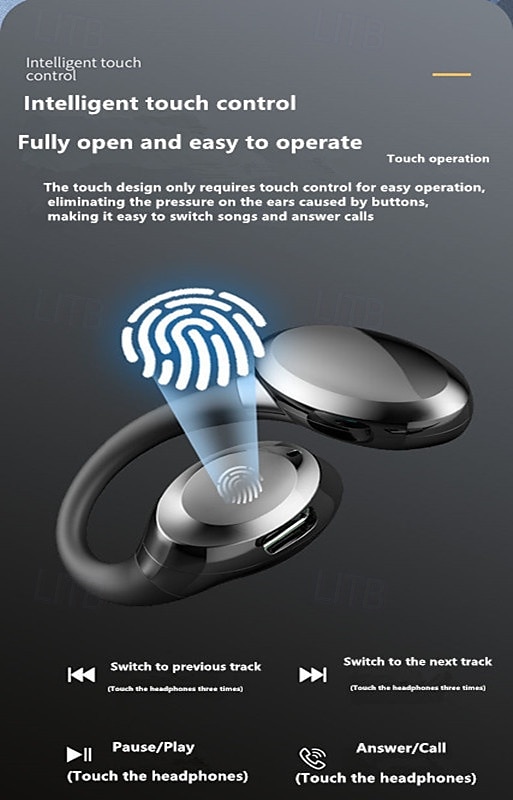 GD06 Open-Ear Wireless Earbuds Bluetooth 5.3 – TWS Clip-On Sport Headphones with Mic, Low Latency Gaming, HD Call, IPX5 Waterproof 2025 - $19.99 –P14