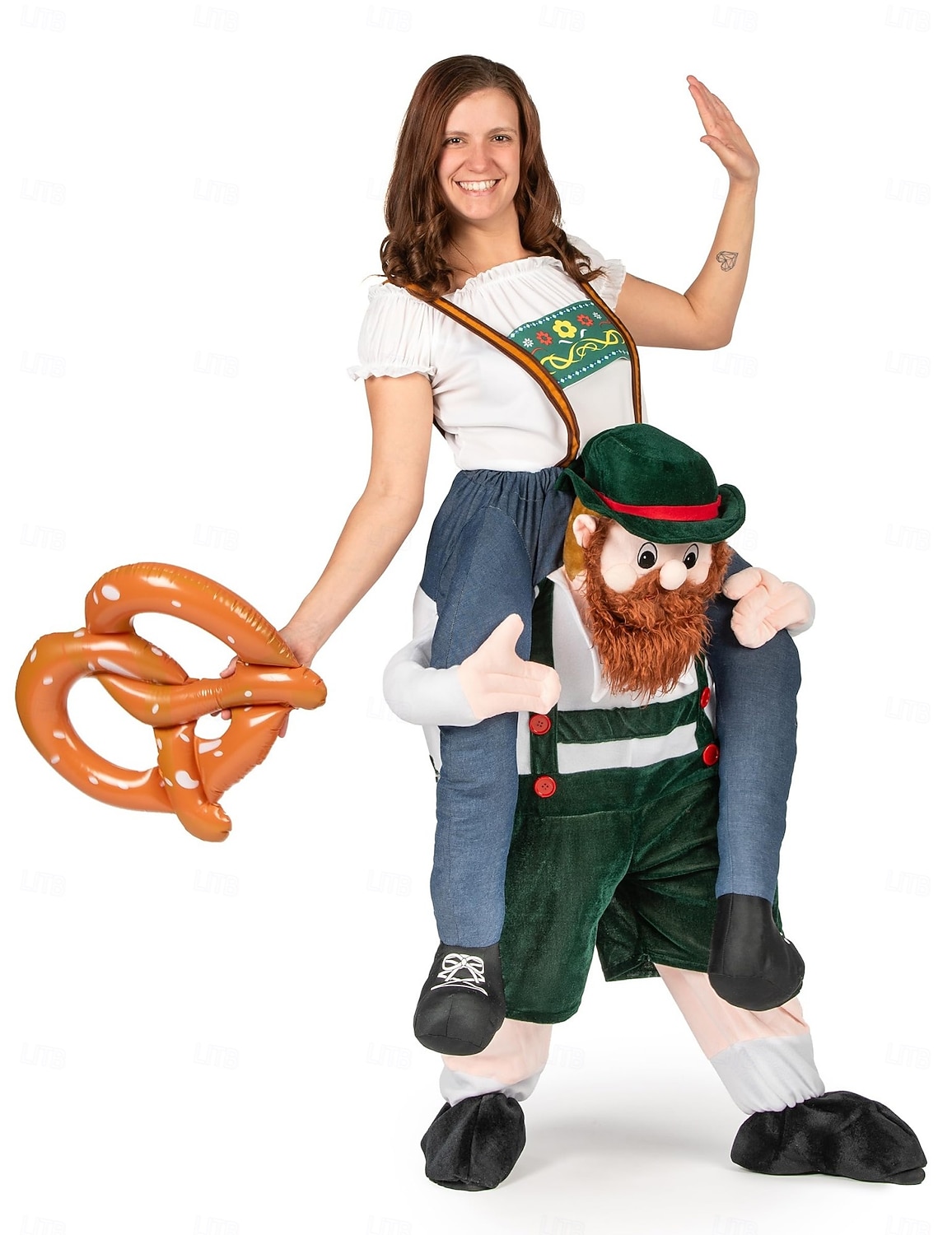 Ride-On Oktoberfest Costume Funny German Beer Man Piggyback Outfit for Adult Halloween Party Bavarian Festival Fancy Dress 2026 - $83.99 –P4