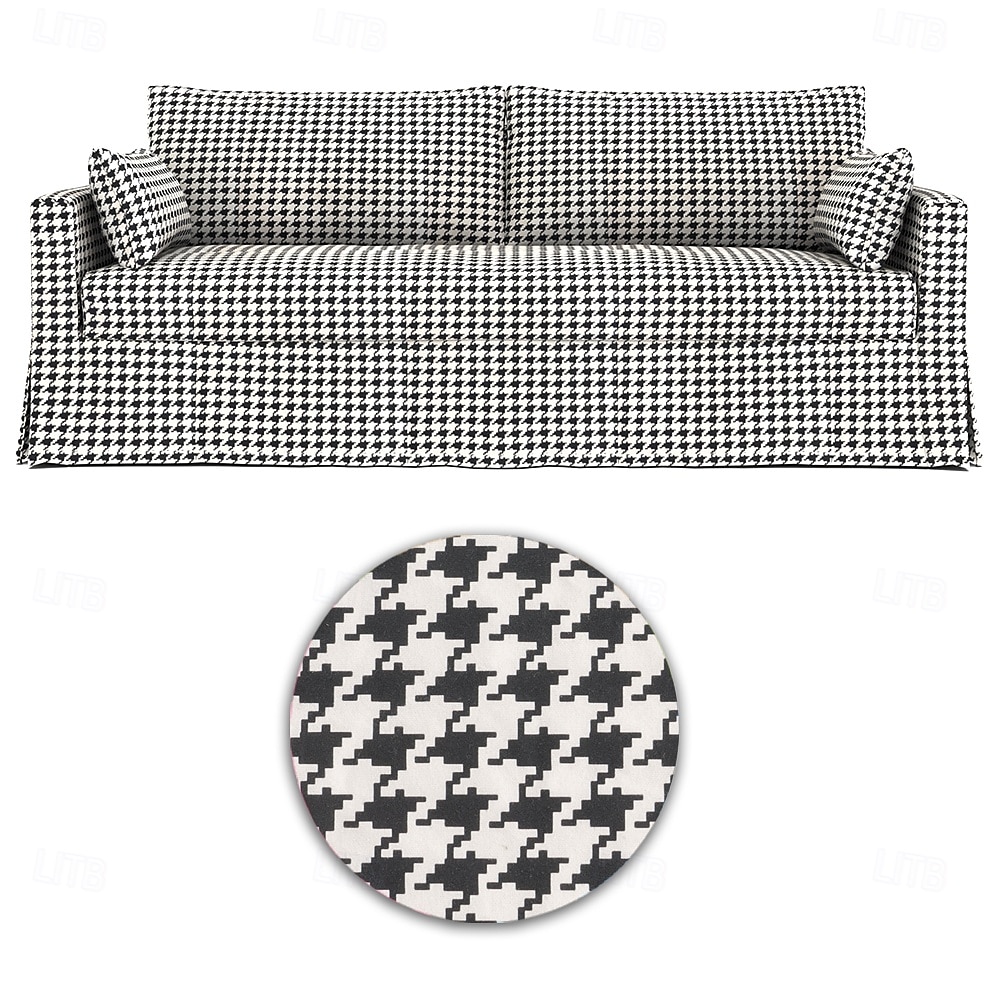 Sofabezug für Hyltarp-Sofa, gesteppt, floral, 100 % Baumwolle 2025 - $226.49 –P14