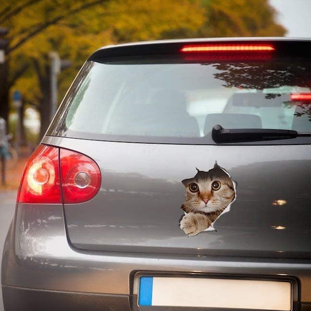 6 шт. 3D наклейки на стену кошки самоклеящиеся наклейки на стену/съемные виниловые художественные фрески для гостиной спальни туалета дома настенное украшение своими руками 2025 - $11.49 –P4