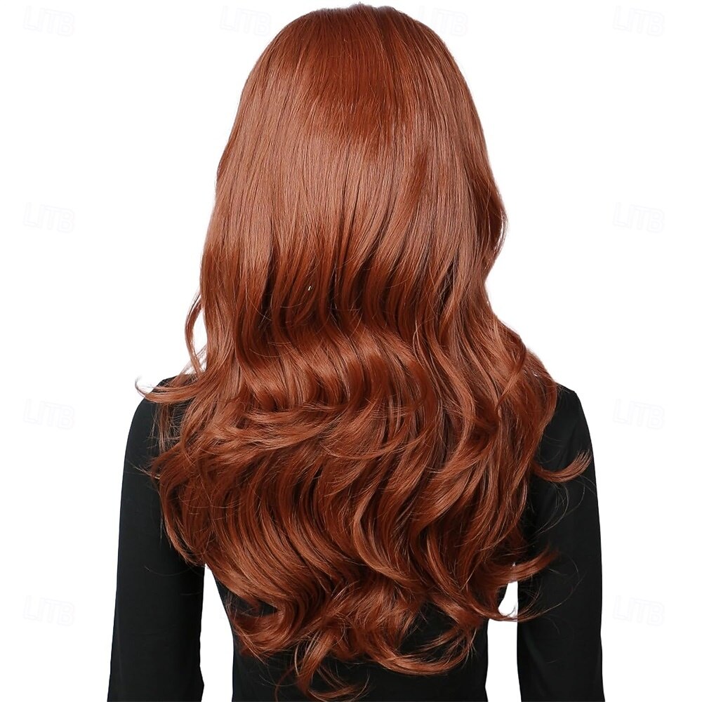 lång vågig röd koppar peruk stort bouffant bikupa peruker för kvinnor passar 50-tal 80-tal kostym halloween peruker 2026 - $27.99 –P5