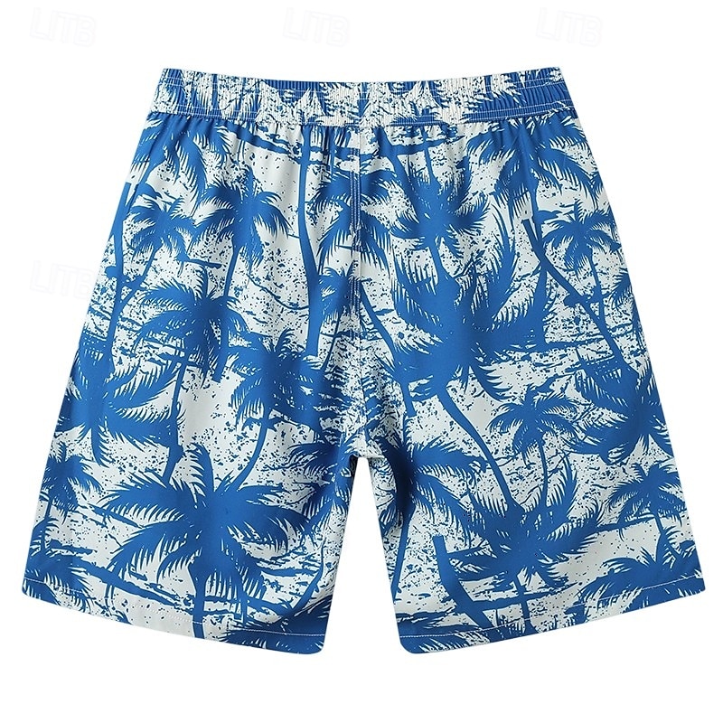 Voor heren Korte broek Strandshorts Trekkoord Grafisch Blad dier Ademend Sneldrogend Knielengte Buiten Vakantie Huis Vakantie Etnische stijl Meerblauw Leger groen Rekbaar 2025 - $16.49 –P21
