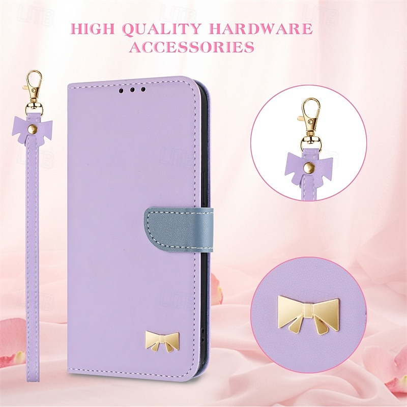 Phone Case For Samsung Galaxy S24 Ultra Plus S24 FE S23 Ultra Plus A55 A35 A25 A15 5G A53 A33 A23 A13 S25 S25 Ultra Wallet Case Flip Cover with Wrist Strap Shockproof PC PU Leather 2025 - $14.99 –P11