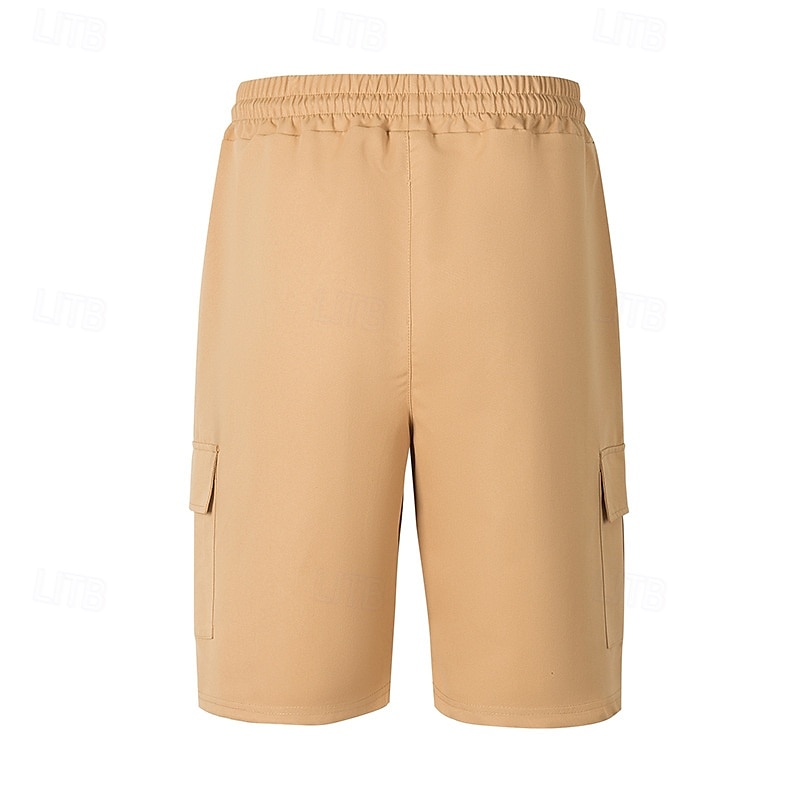 Per uomo Pantaloncini cargo Shorts Pantaloncini Estivi Coulisse Elastico in vita Multi-tasche Semplice Comodità Indossabile Lunghezza al ginocchio All'aperto Sport Quotidiano Moda Casual Nero Giallo del 2025 a $17.99 –P7