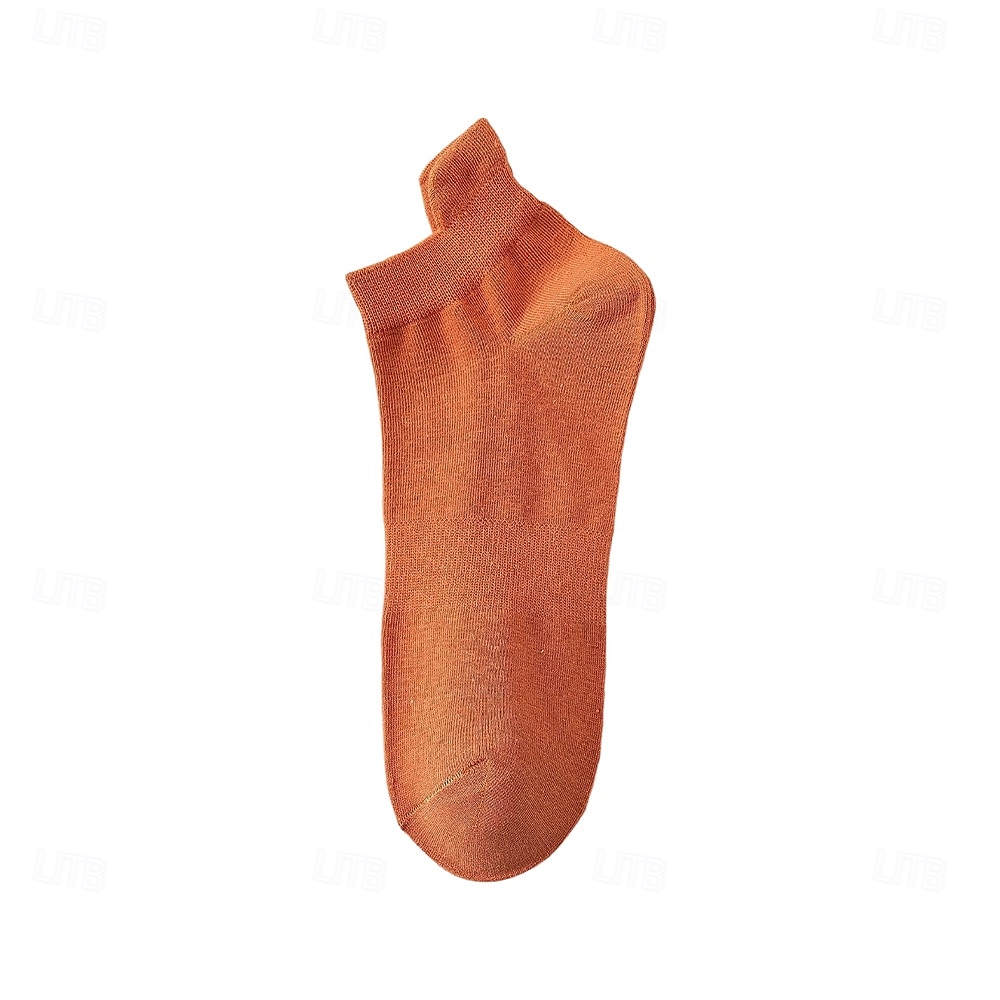 Мужчины 1 пара Носки Носки-невидимки и сверхтонкие носки Черный Белый Цвет Сплошной цвет Полотняное плетение Школа Официальные на открытом воздухе Тонкая ткань Лето Весна Осень 2026 - $3.99 –P5